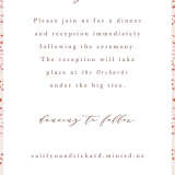 "Terracotta" - Reception Cards in Rust by Kanika Mathur - Detail