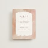 "Magic Hour" - Reception Cards in Desert Rose by Hooray Creative - Front