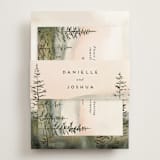 "Every Single Dawn With You" - Reception Cards in Forest by Petra Kern - Assembled with Belly Band