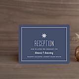 "Down by the Sea" - Reception Cards in Marine by Sandra Picco Design - Front