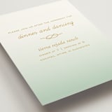 "Simple Knot" - Reception Cards in Mint by SimpleTe Design - Detail