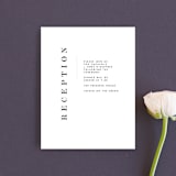 "Urban" - Reception Cards in Onyx by Lori Wemple - Front