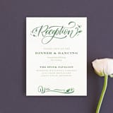 "Growing Ampersand" - Reception Cards in Ivory by Laura Bolter - Front