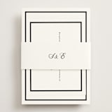 "Chic Union" - Reception Cards in Mystic Raven by Cass Loh - Assembled with Belly Band
