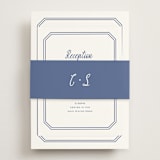 "Deluxe" - Reception Cards in Blueberry by Carolyn MacLaren - Assembled with Belly Band