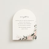 "Ivory Ring" - Reception Cards in Blush by Susan Moyal - Front