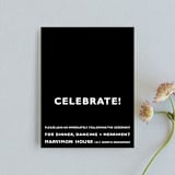 "Desenfadado" - Reception Cards in Black by Aspacia Kusulas - Front