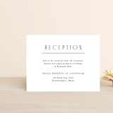 "Narrative" - Reception Cards in Frost by Jennifer Wick - Front