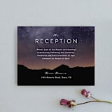"Starry Skies" - Reception Cards in Twilight by Kelly Schmidt - Front