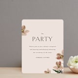 "Halcyon" - Reception Cards in Dove by Olivia Kanaley Inman - Front