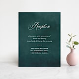 "Succulent Center" - Reception Cards in Cactus by Jessica Williams - Front