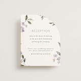"Sweeping Vine" - Reception Cards in Periwinkle by Itsy Belle Studio - Front