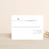 "Love Connection" - Reception Cards in Red Hot by Kim Dietrich Elam - Front