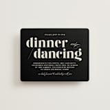 "Big Date" - Reception Cards in Ivory by Anastasia Makarova - Front