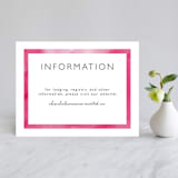 "Skyline Atlanta" - Reception Cards in Magenta by Laura Condouris - Front