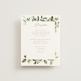 "Lovely" - Reception Cards in Moss by Petra Kern - Front