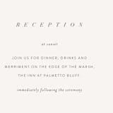 "palmetto" - Reception Cards in Palmetto by kelli hall - Detail