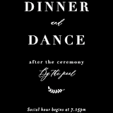 "Olivier" - Reception Cards in Olive by Bonjour Paper - Detail