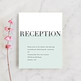 "So Fresh" - Reception Cards in Mint by Stacey Meacham - Front