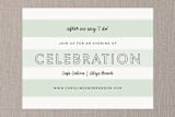 "Read Between the Lines" - Reception Cards in Ombre Mint by Lauren Chism - Front