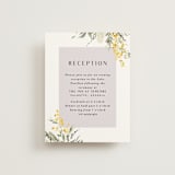 "mimosa" - Reception Cards in Dandelion by Everett Paper Goods - Front