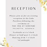 "mimosa" - Reception Cards in Dandelion by Everett Paper Goods - Detail