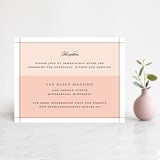 "Classical" - Reception Cards in Blush by Michelle Taylor - Front