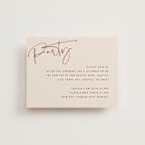 "Millennial" - Reception Cards in Rose by Hooray Creative - Front