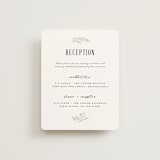 "Operatic" - Reception Cards in Cream by Paper Raven Co. - Front