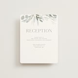 "Amorino" - Reception Cards in Sage by Petra Kern - Front
