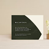 "Warner" - Reception Cards in Emerald by Carrie ONeal - Front