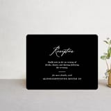 "Timeless" - Reception Cards in Taupe by Leah Bisch - Front
