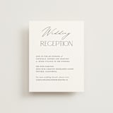 "Contemporary" - Reception Cards in Cotton by Vanessa Doyle - Front