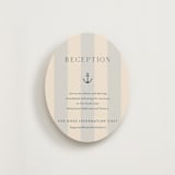 "nautical nuptials" - Reception Cards in Sea Breeze by Rebecca Durflinger - Front