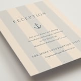 "nautical nuptials" - Reception Cards in Sea Breeze by Rebecca Durflinger - Detail