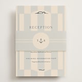 "nautical nuptials" - Reception Cards in Sea Breeze by Rebecca Durflinger - Assembled with Belly Band