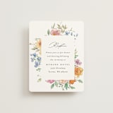"Floral Pop" - Reception Cards in Tropical by Itsy Belle Studio - Front