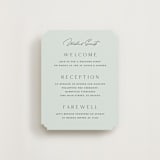"Merryvale" - Reception Cards in Sky by Kelly Schmidt - Front