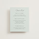"Merryvale" - Reception Cards in Sky by Kelly Schmidt - Front