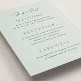 "Merryvale" - Reception Cards in Sky by Kelly Schmidt - Detail
