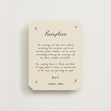 "Roses" - Reception Cards in Vanilla by Ani Somi - Front