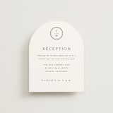 "Circle monogram" - Reception Cards in Cotton by Stacey Meacham - Front