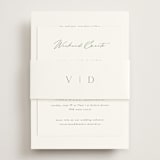 "Victoria" - Reception Cards in Clover by Kelly Schmidt - Assembled with Belly Band