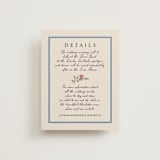 "A wedding in Low Country" - Reception Cards in Cornflower by Chris Griffith - Front