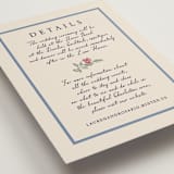 "A wedding in Low Country" - Reception Cards in Cornflower by Chris Griffith - Detail