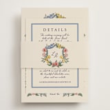 "A wedding in Low Country" - Reception Cards in Cornflower by Chris Griffith - Assembled with Belly Band
