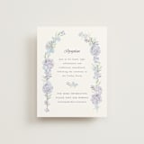 "Hydrangea" - Reception Cards in Toscana by Claudia Orengo - Front
