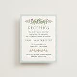 "Sierra" - Reception Cards in Spruce by Paper Sun Studio - Front
