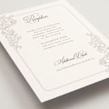 "vintage flourishes" - Reception Cards in Natural by BR Designs - Detail