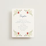"Wildflower Romance" - Reception Cards in Ivory by frau brandt - Front